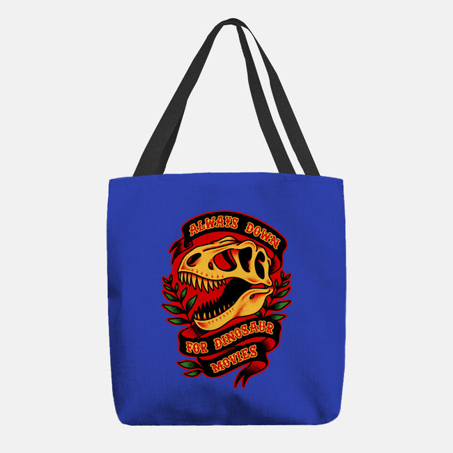 Always Down For Dino Movies-None-Basic Tote-Bag-patrickgp