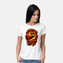 Always Down For Dino Movies-Womens-Basic-Tee-patrickgp