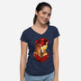 Paintress Expeditioner-Womens-V-Neck-Tee-hypertwenty