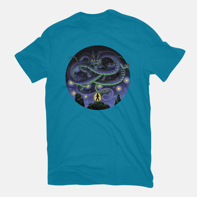 Shenron Starry Night-Mens-Basic-Tee-Astrobot Invention