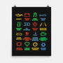 Warning Lights-None-Matte-Poster-kg07