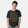 Warning Lights-Mens-Basic-Tee-kg07