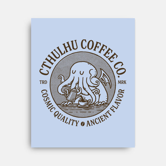 Cthulhu Coffee Co-None-Stretched-Canvas-dfonseca