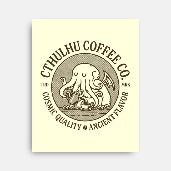 Cthulhu Coffee Co-None-Stretched-Canvas-dfonseca