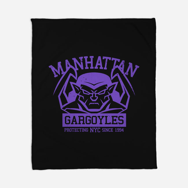 Manhattan Gargoyles-None-Fleece-Blanket-Boggs Nicolas