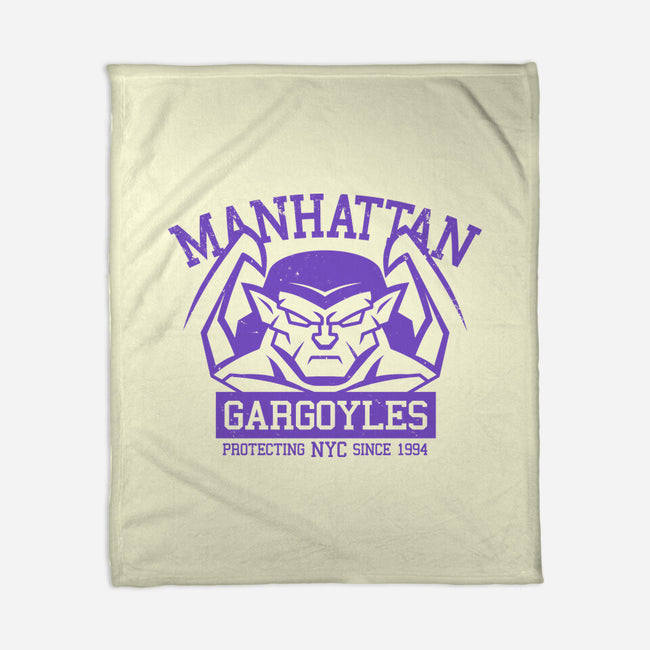Manhattan Gargoyles-None-Fleece-Blanket-Boggs Nicolas