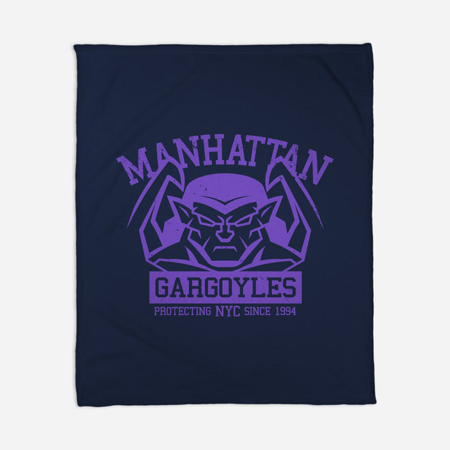 Manhattan Gargoyles-None-Fleece-Blanket-Boggs Nicolas