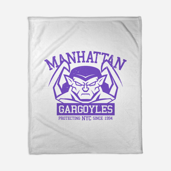 Manhattan Gargoyles-None-Fleece-Blanket-Boggs Nicolas