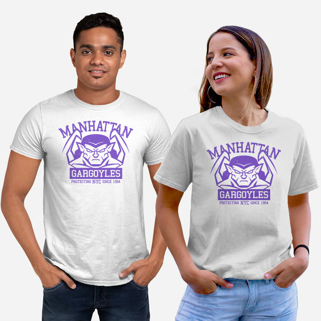Manhattan Gargoyles-Unisex-Basic-Tee-Boggs Nicolas
