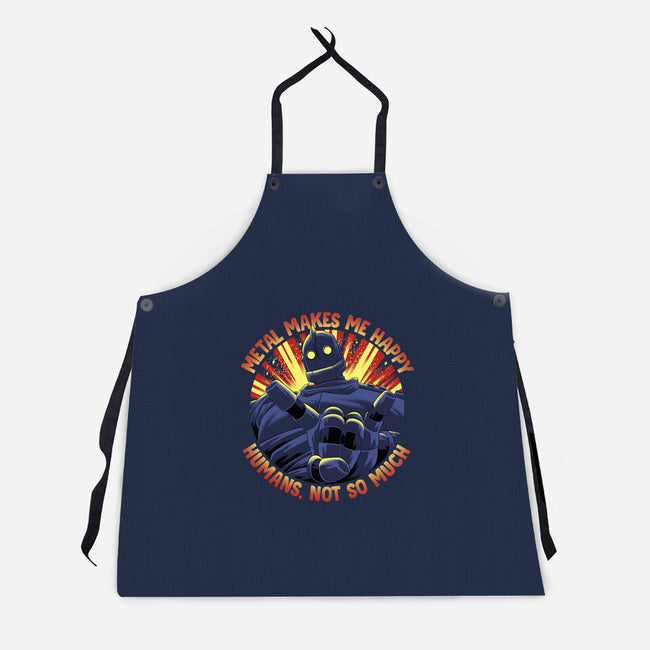 Metal Makes Me Happy-Unisex-Kitchen-Apron-rmatix