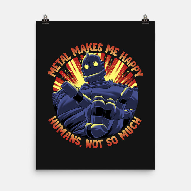 Metal Makes Me Happy-None-Matte-Poster-rmatix