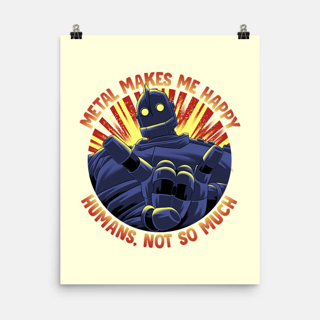 Metal Makes Me Happy-None-Matte-Poster-rmatix