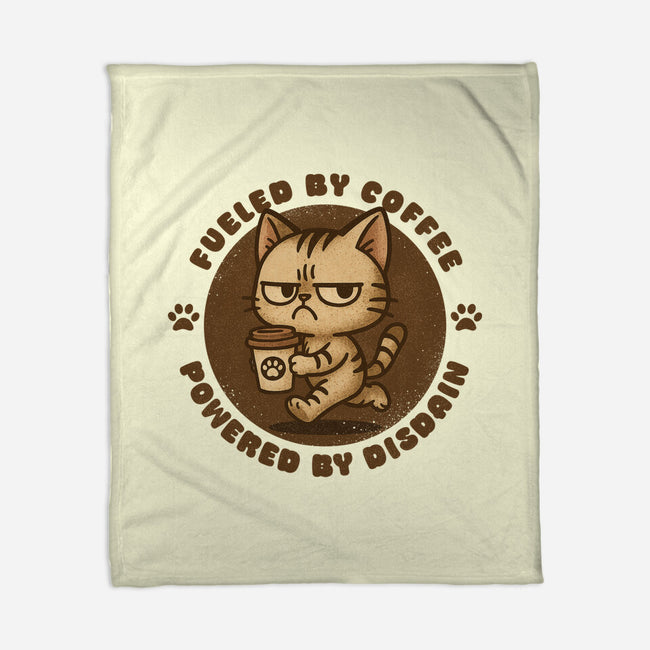 Fueled By Coffee-None-Fleece-Blanket-Lorets