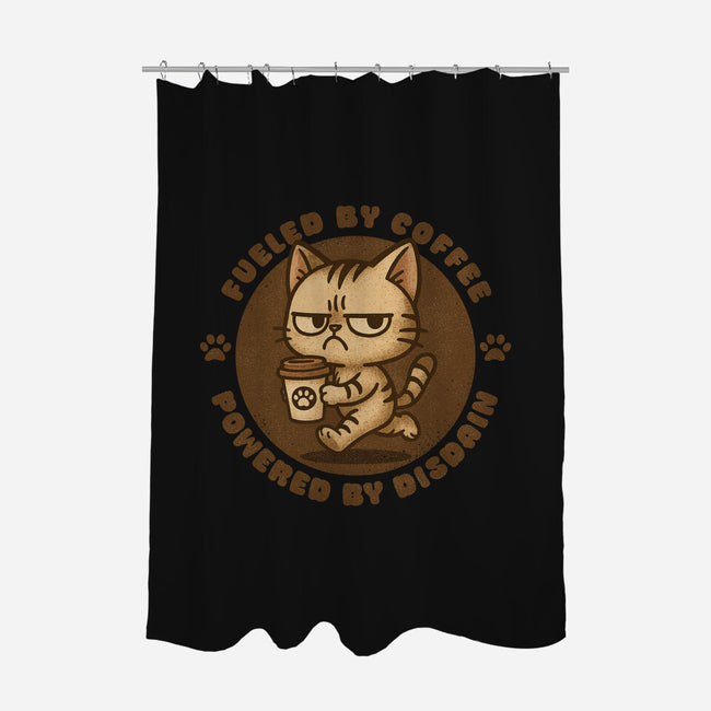 Fueled By Coffee-None-Polyester-Shower Curtain-Lorets