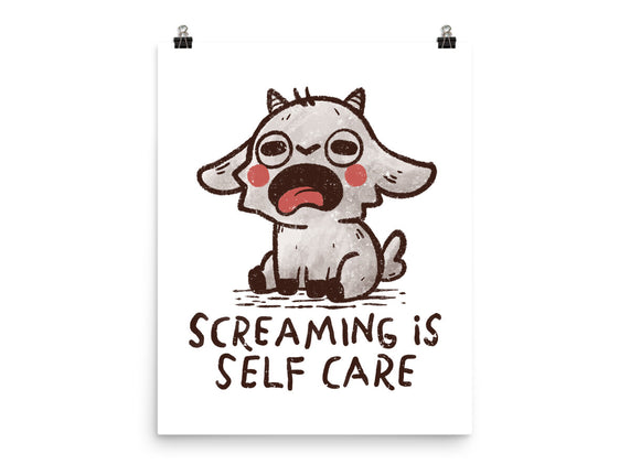 Screaming Is Self Care