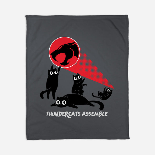 Cats Assemble-None-Fleece-Blanket-rocketman_art