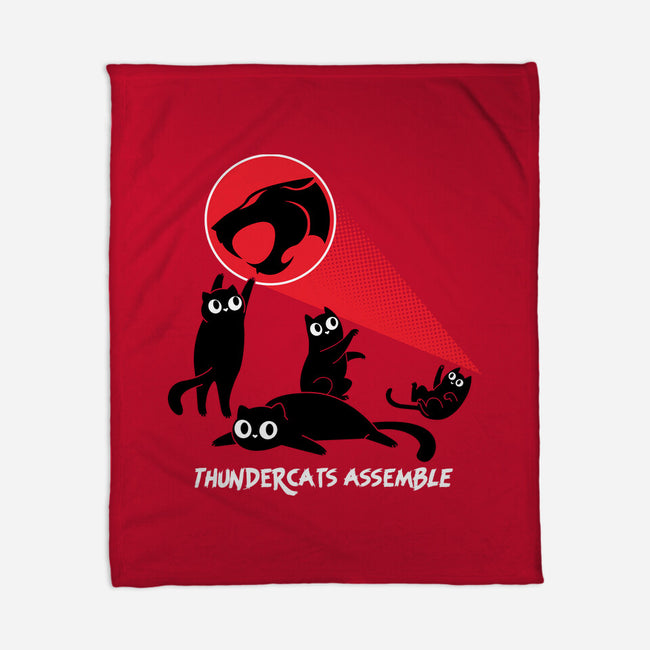 Cats Assemble-None-Fleece-Blanket-rocketman_art