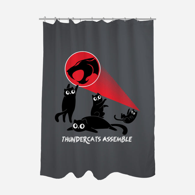 Cats Assemble-None-Polyester-Shower Curtain-rocketman_art