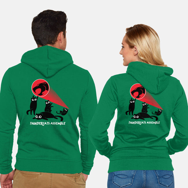 Cats Assemble-Unisex-Zip-Up-Sweatshirt-rocketman_art