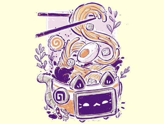 Ramen Robot Cat Bowl