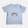 Cute White Rabbit Tea Cup-Baby-Basic-Tee-xMorfina