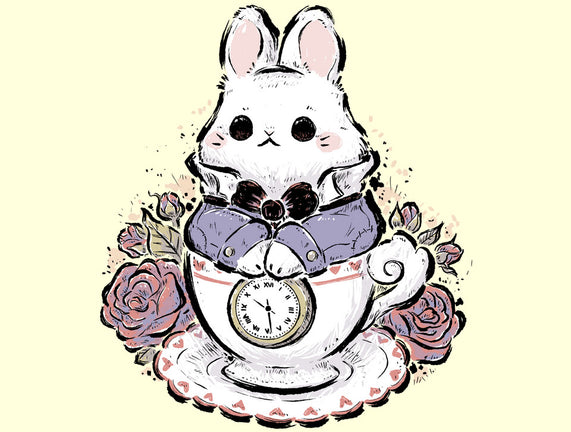 Cute White Rabbit Tea Cup