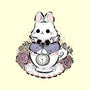 Cute White Rabbit Tea Cup-Unisex-Kitchen-Apron-xMorfina