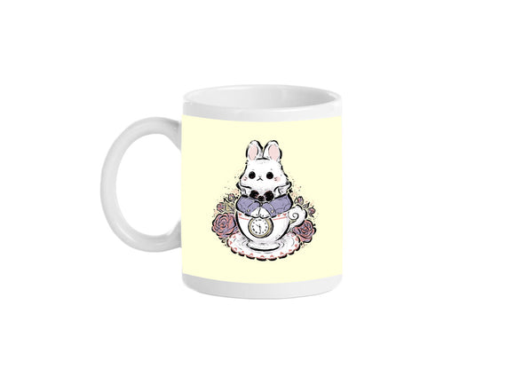 Cute White Rabbit Tea Cup