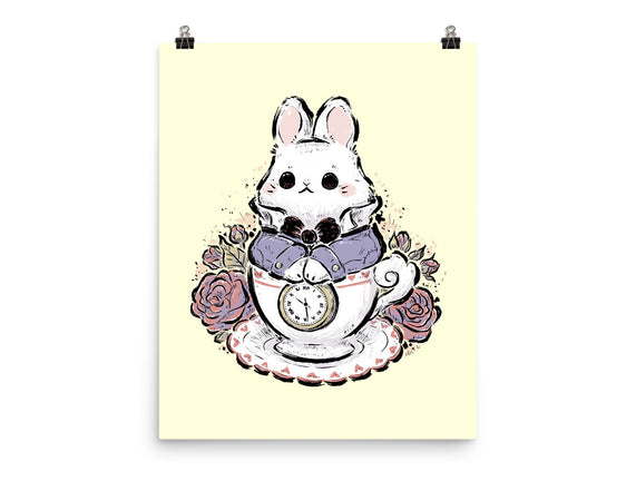 Cute White Rabbit Tea Cup