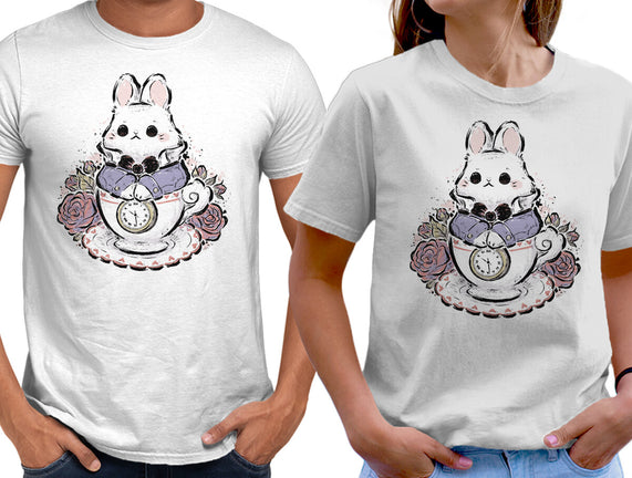 Cute White Rabbit Tea Cup