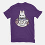 Cute White Rabbit Tea Cup-Mens-Basic-Tee-xMorfina