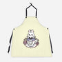 Cute White Rabbit Tea Cup-Unisex-Kitchen-Apron-xMorfina