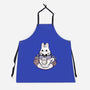 Cute White Rabbit Tea Cup-Unisex-Kitchen-Apron-xMorfina
