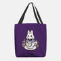 Cute White Rabbit Tea Cup-None-Basic Tote-Bag-xMorfina