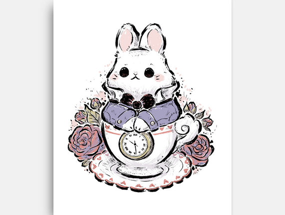Cute White Rabbit Tea Cup