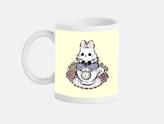 Cute White Rabbit Tea Cup