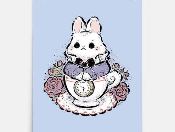 Cute White Rabbit Tea Cup