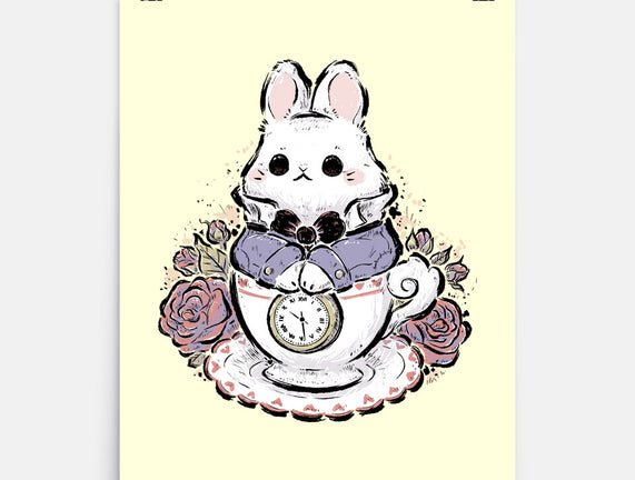 Cute White Rabbit Tea Cup