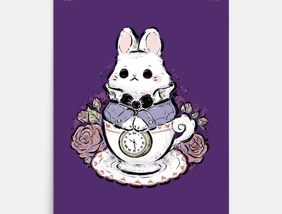Cute White Rabbit Tea Cup