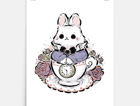 Cute White Rabbit Tea Cup