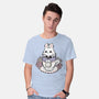 Cute White Rabbit Tea Cup-Mens-Basic-Tee-xMorfina