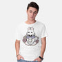 Cute White Rabbit Tea Cup-Mens-Basic-Tee-xMorfina