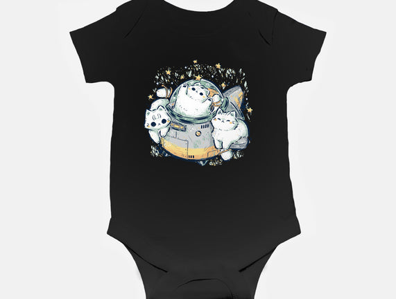 Cute Alien Cats Spaceship