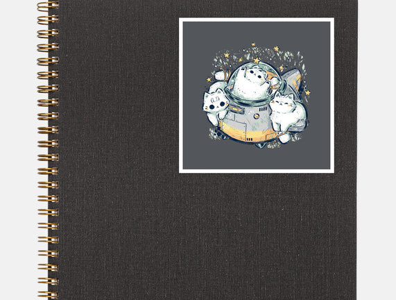Cute Alien Cats Spaceship
