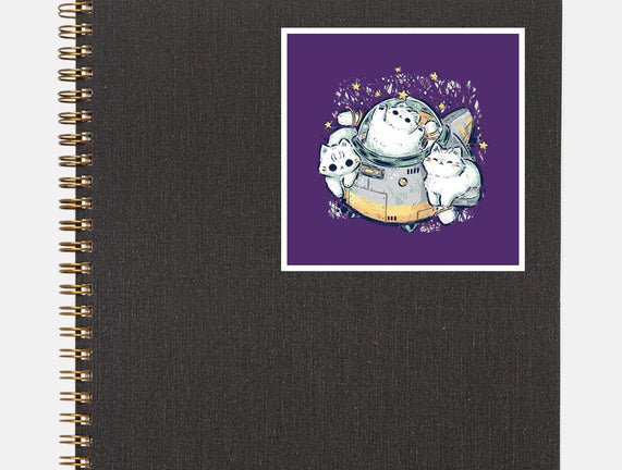 Cute Alien Cats Spaceship
