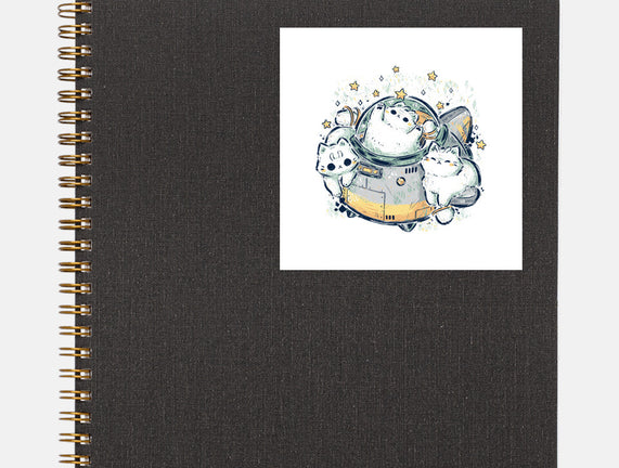 Cute Alien Cats Spaceship