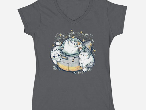 Cute Alien Cats Spaceship