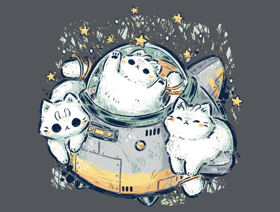 Cute Alien Cats Spaceship