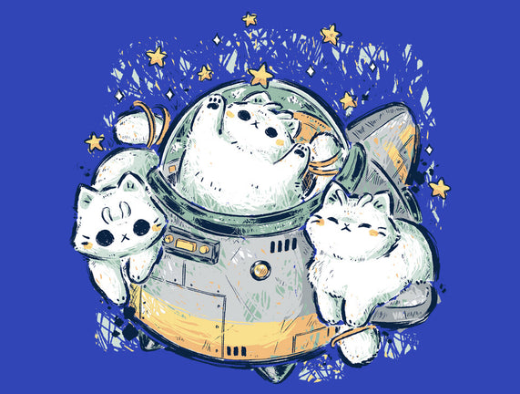 Cute Alien Cats Spaceship