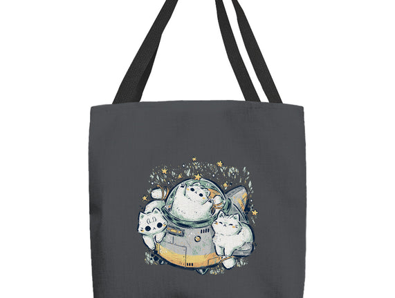 Cute Alien Cats Spaceship